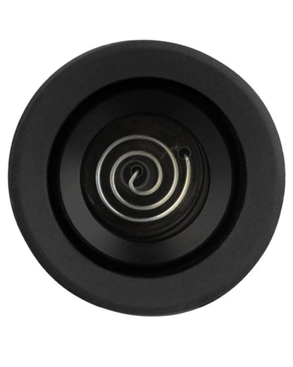 Black cannabis pipe bowl.