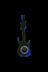Black Blue - Silicone Guitar Hand Pipe with Glass Bowl