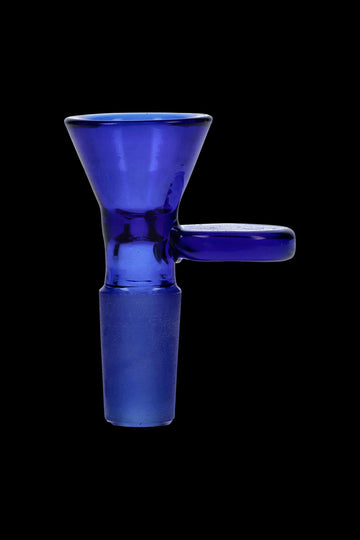 Solid Colored Glass Bowl with Handle - Male Joint
