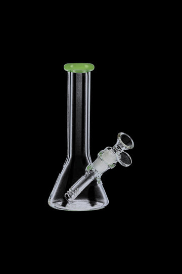 Milky Green - Glass Beaker Base Bong