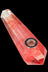 Red Melted Quartz Stone Pipe - Melted Quartz Stone Pipe