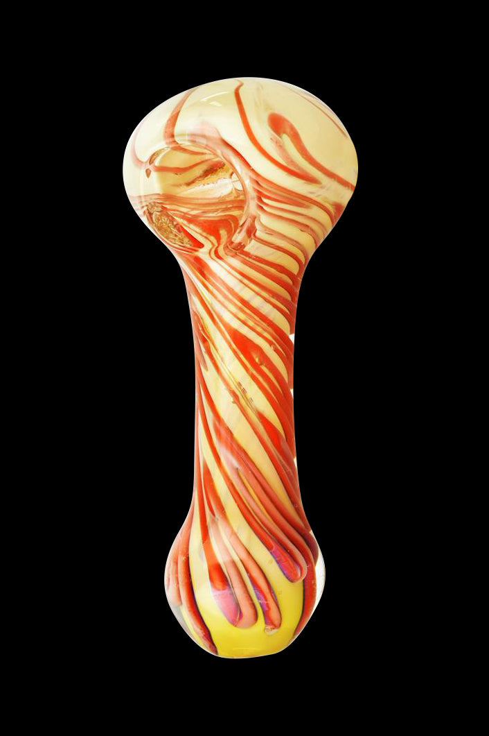 Worked Swirl Spoon Pipe - Gilbert