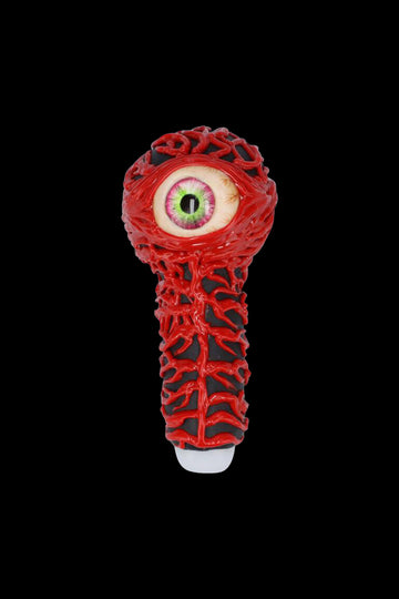 Glass Spoon Pipe with Eyeball Bowl
