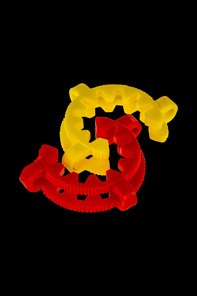 Acrylic Keck Clip - 50mm displayed in a close-up shot, showcasing its transparent acrylic construction and simple clip design.