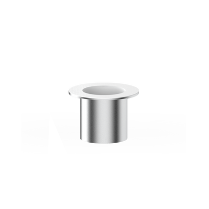 Close-up view of the Dr. Dabber SWITCH: Concentrate Induction Cup, a silver-toned cup against a white background.