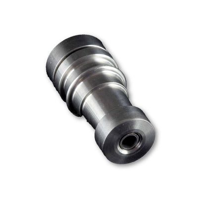 Close-up of the Universal Titanium "Stanley Cup" Nail, showcasing its metallic finish and cylindrical shape against a plain white background.