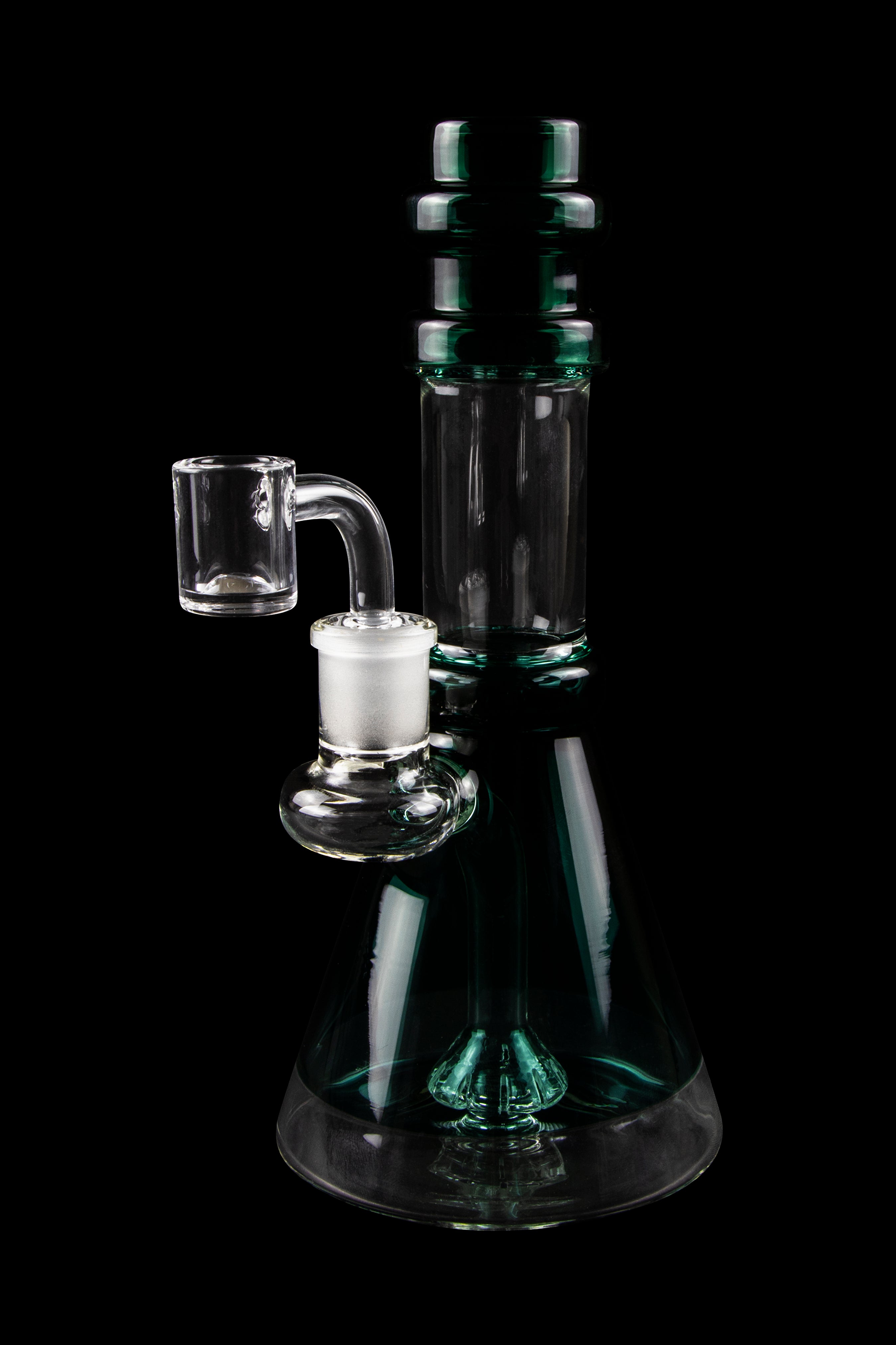 Valiant Distribution Transparent Neck Water Pipe w/ Bowl & Banger