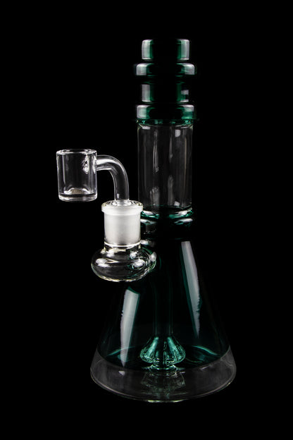 Valiant Distribution Transparent Neck Water Pipe w/ Bowl & Banger