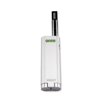 White Ooze vape pen with a black cartridge.