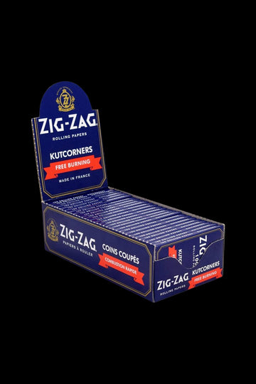 Zig Zag Blue Kutcorners Free Burn Rolling Papers