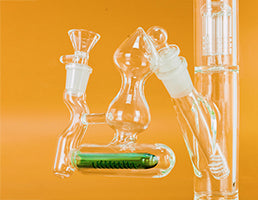 Shop Online Best 9'' Glass Inline Percolator Bong at Haze Emporium USA